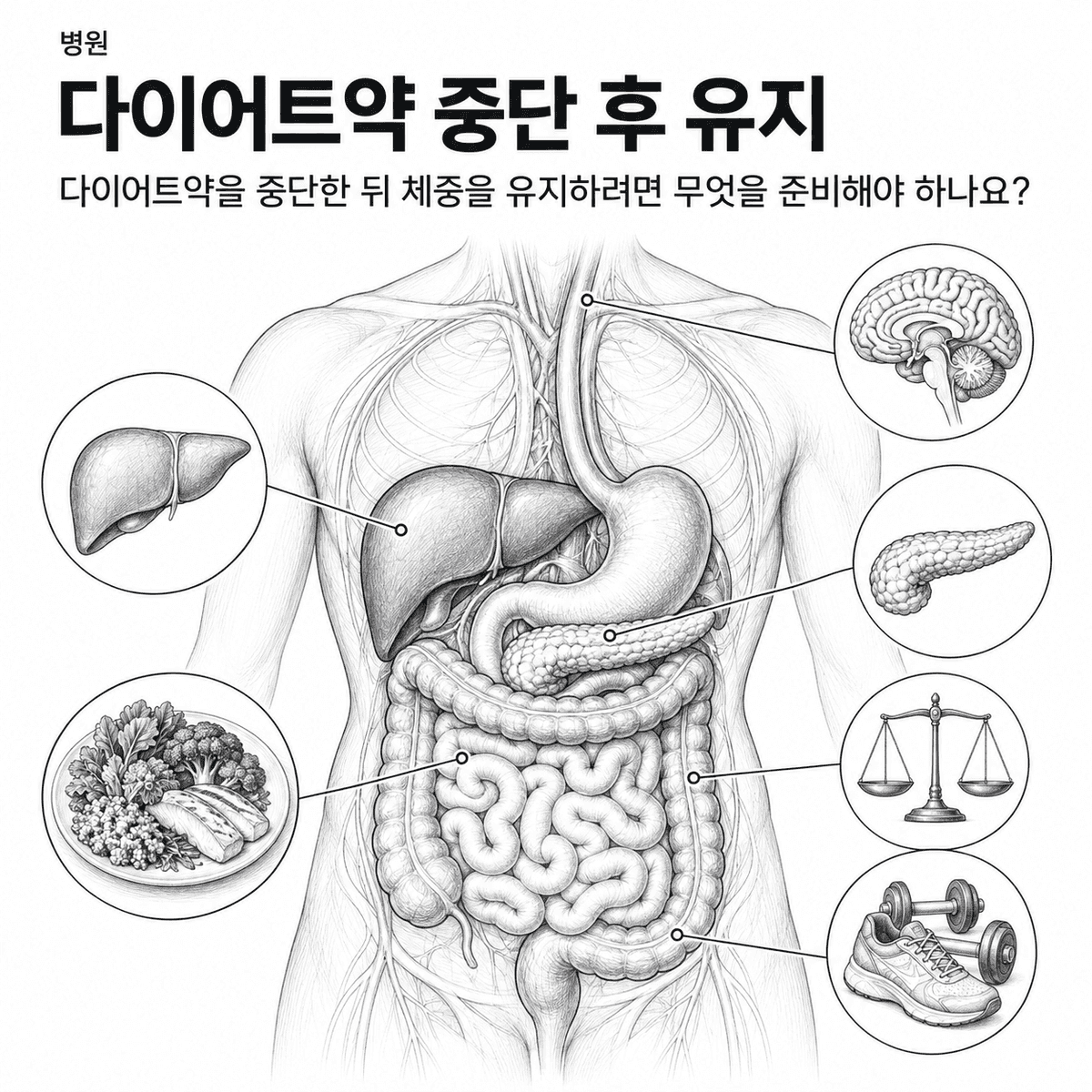 서울 병원 다이어트약 중단 후 유지 핵심 정보 이미지