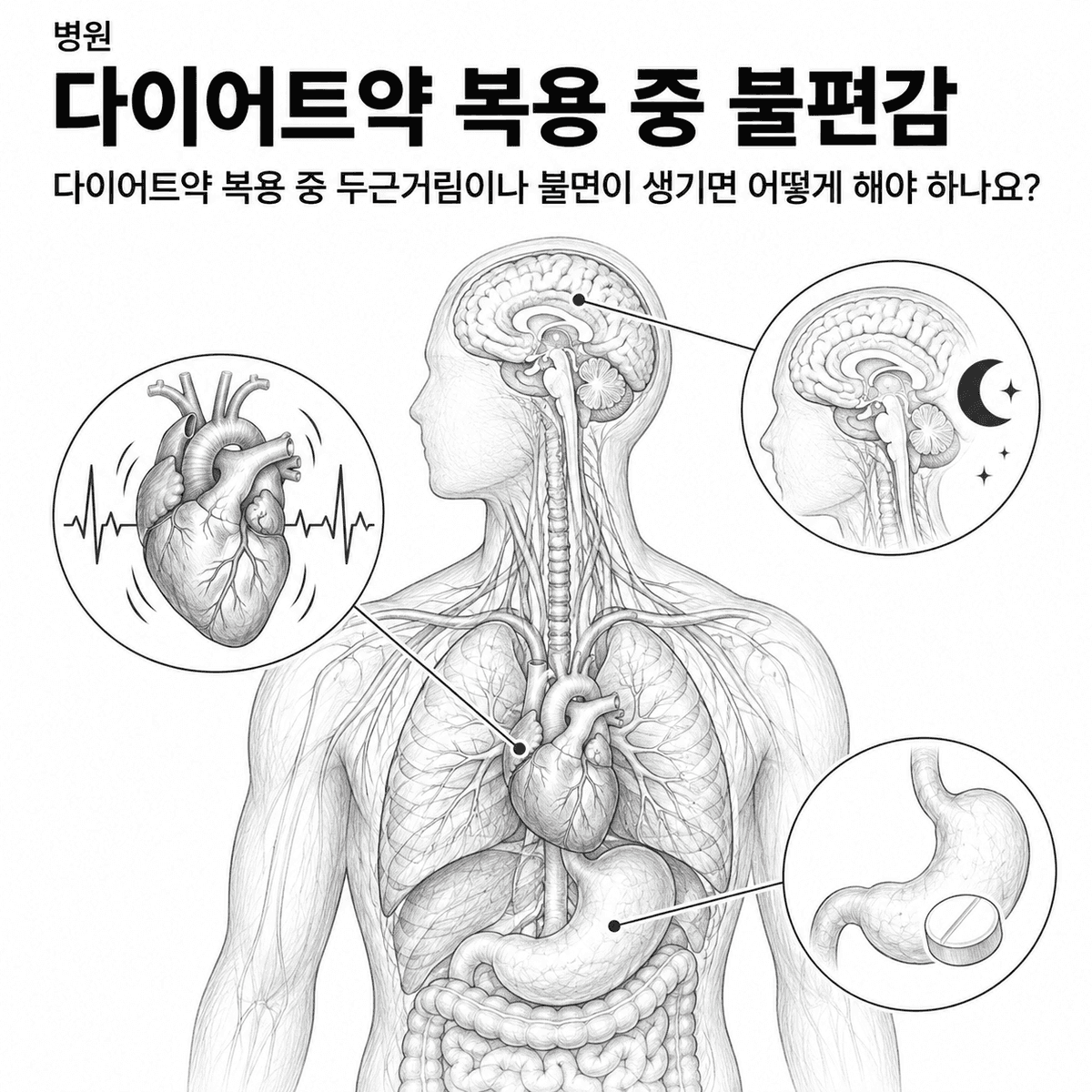 서울 병원 다이어트약 복용 중 불편감 핵심 정보 이미지