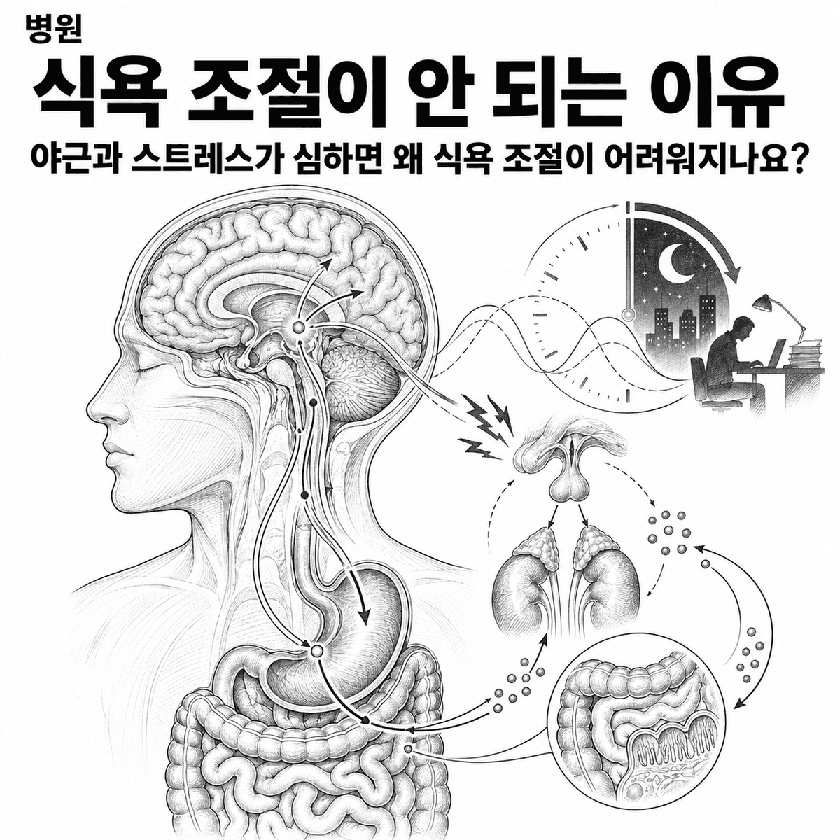 서울 병원 식욕 조절이 안 되는 이유 핵심 정보 이미지