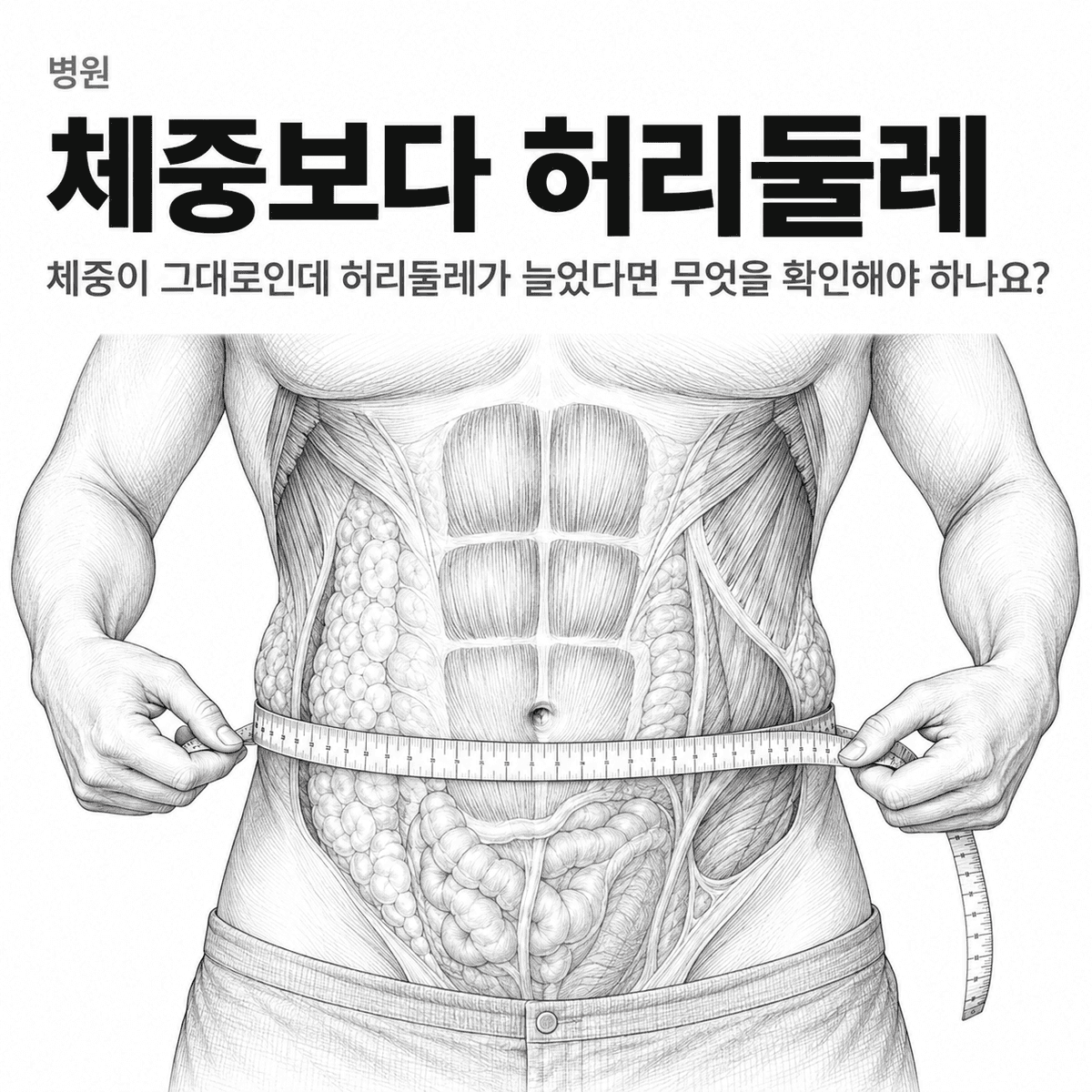 서울 병원 체중보다 허리둘레 핵심 정보 이미지