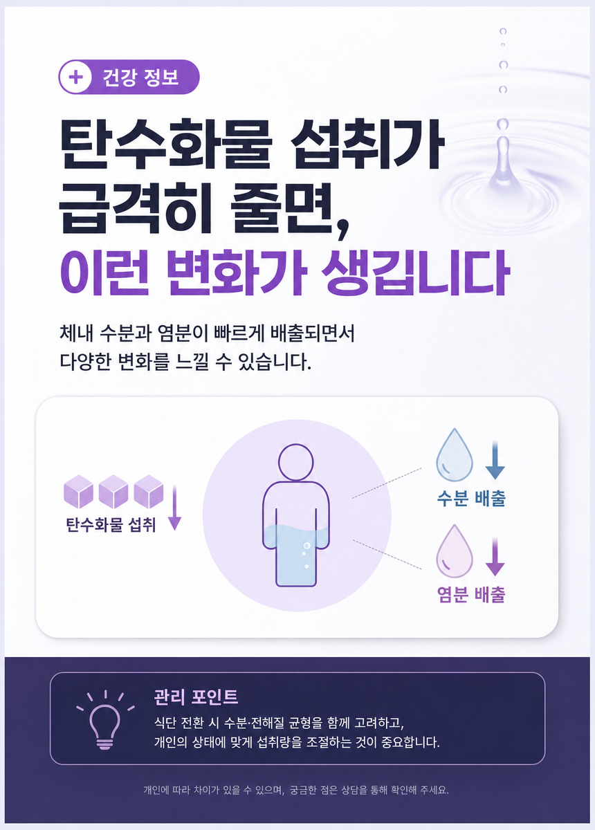 저탄수화물 다이어트 주의사항 , 끊는 것이 아니라