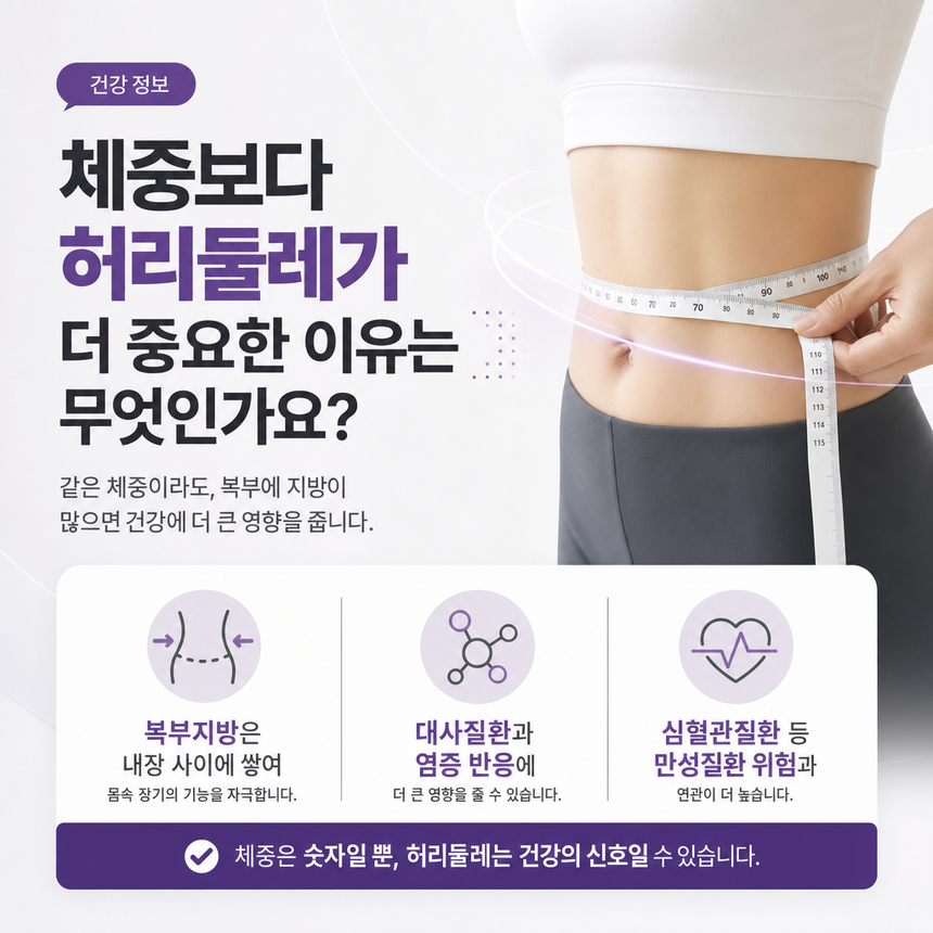 허리둘레 관리는 극단적인 절식보다 식습관, 활동량, 수면, 스트레스 등 생활습관을 함께 조정하는 것이 중요합니다.